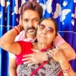 Pawan Singh with mother