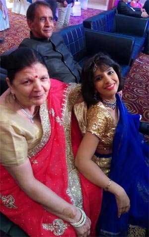 Aditi Tyagi with Parents