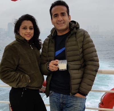 Aman Chopra with Wife