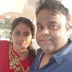 Vaibhav Mathur with wife