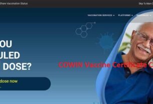 COWIN Vaccine Certificate Correction