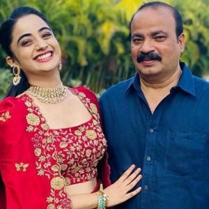 Namitha Pramod with father